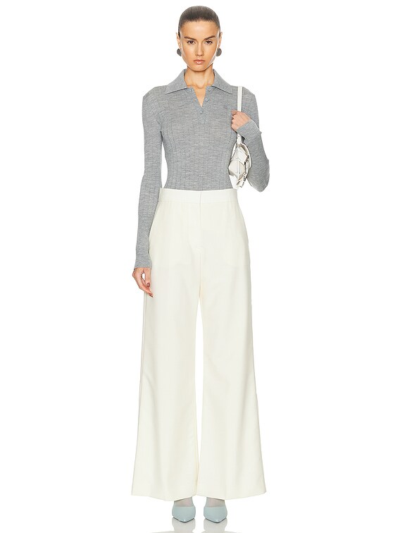 パンツ GIVENCHY White Cotton Wide-Leg Pant Givenchy パンツ - Ecru | FWRD
