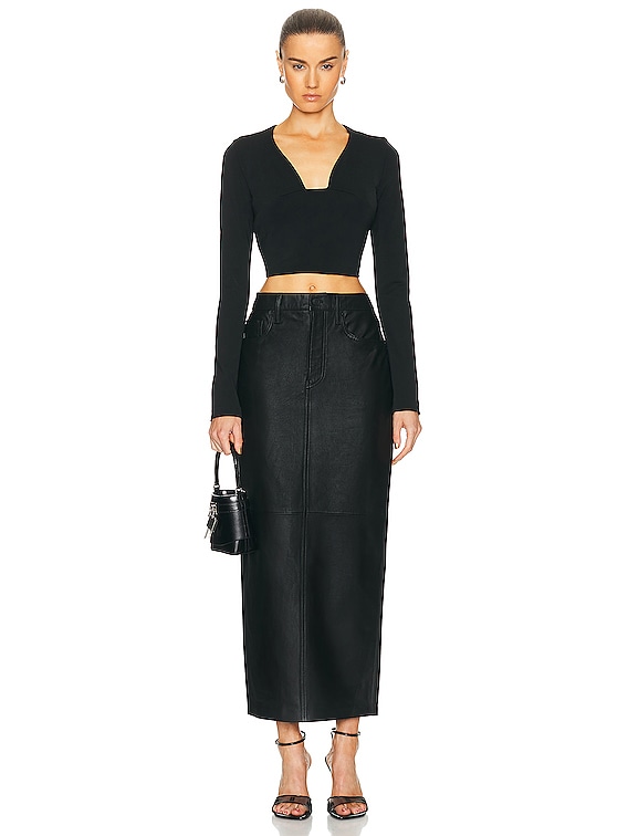 トップス GIVENCHY Givenchy Vase Long Sleeve Top in Black | FWRD