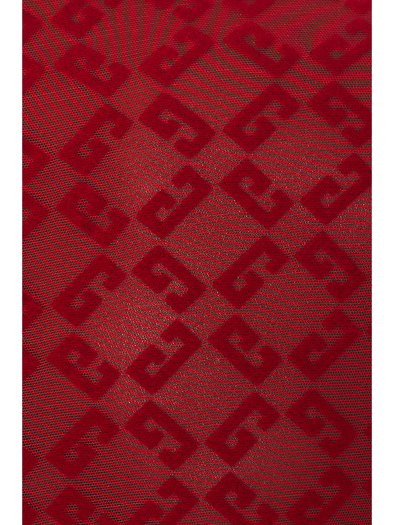 Givenchy Sheer Long Sleeve Top in Red | FWRD