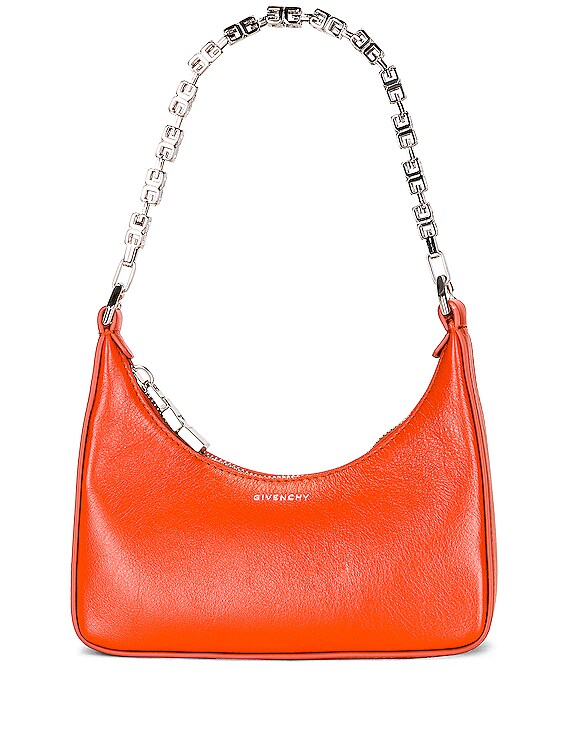 Givenchy Mini Moon Cut-out Crossbody Bag in Orange