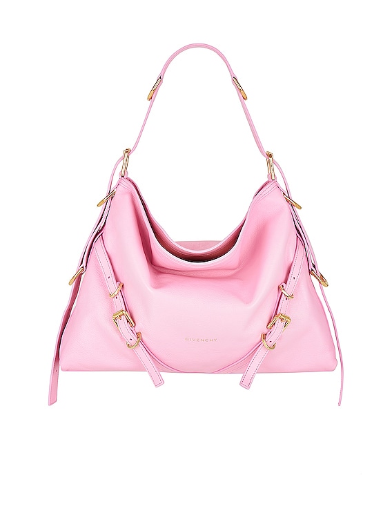 Givenchy G-Hobo Shoulder Bag Mini Bright Pink in Calfskin Leather with  Gold-tone - US