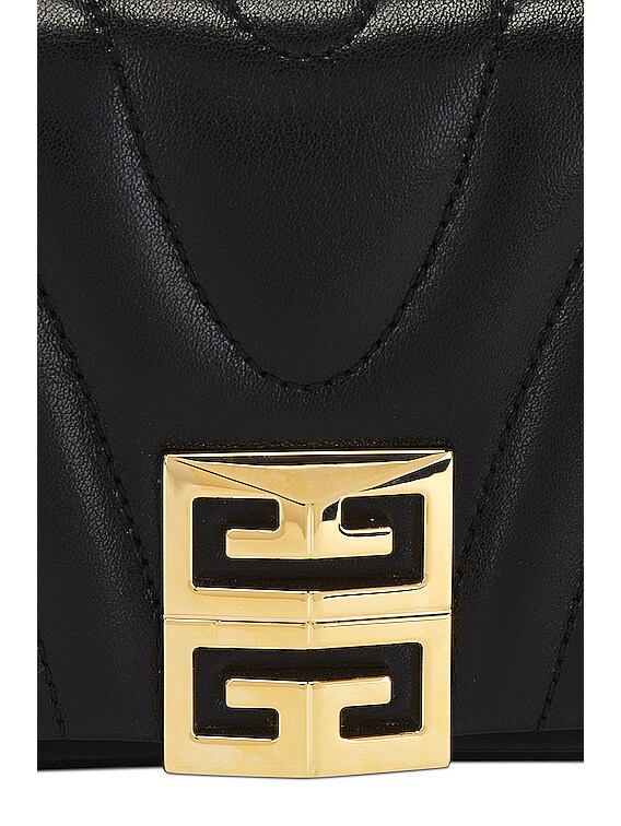 ★GIVENCHY★コットン 4G フード Givenchy 4G Soft Wallet On Strap in Black | FWRD