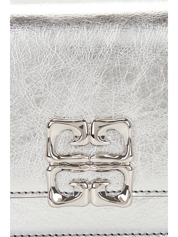 Givenchy Long 4G Liquid Clutch in Light Silver | FWRD