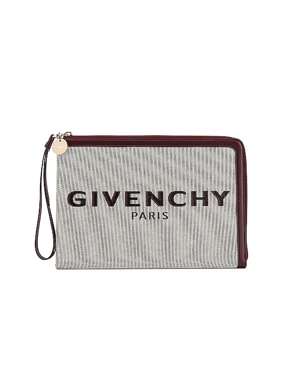 Givenchy Large Bond Pouch in Aubergine | FWRD