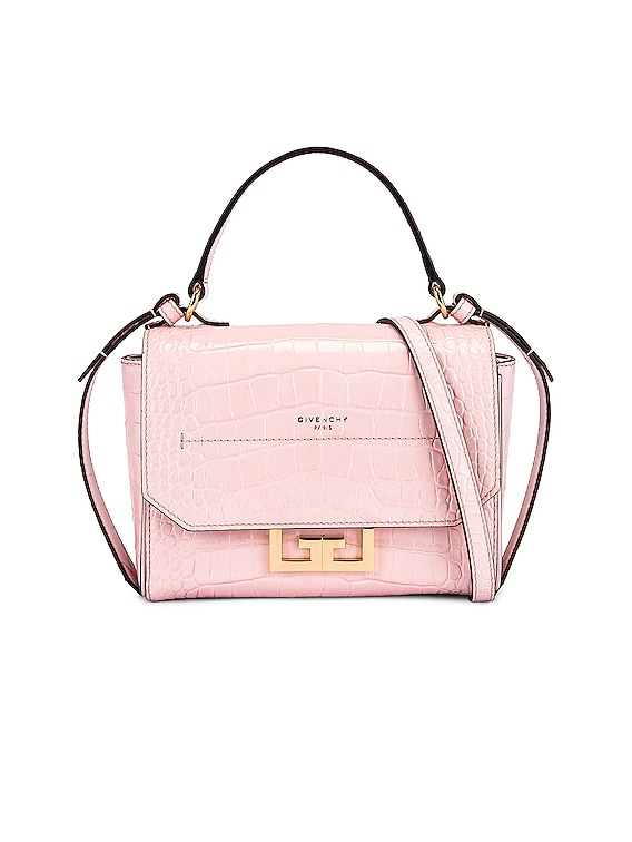 Givenchy Mini Embossed Croc Eden Bag in Pink FWRD