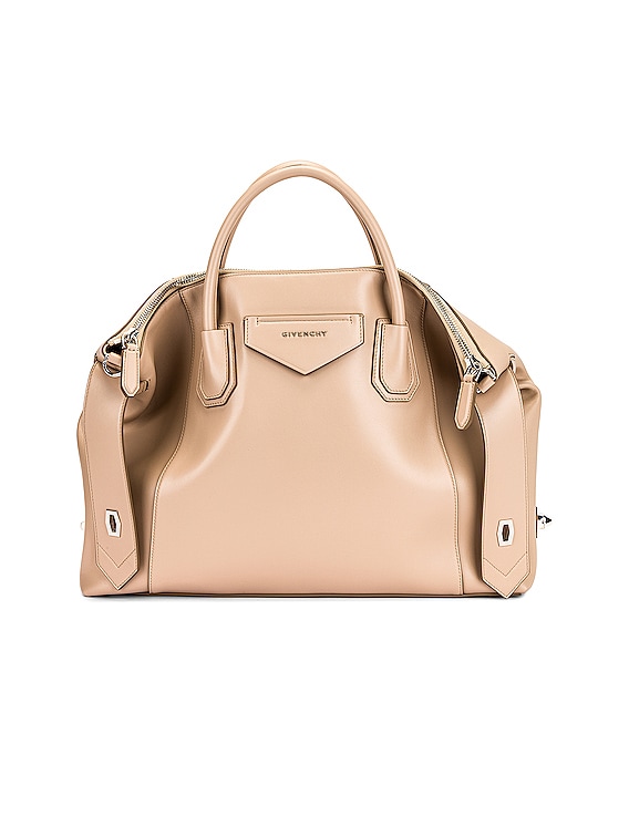 Givenchy Beige Calfskin Leather Medium Antigona Bag
