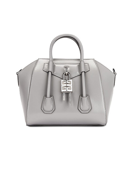 Givenchy Mini Antigona Lock Bag in Cloud Grey