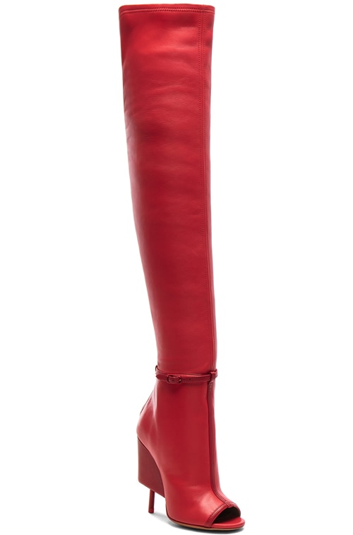 Givenchy Thigh High Open Toe Leather 