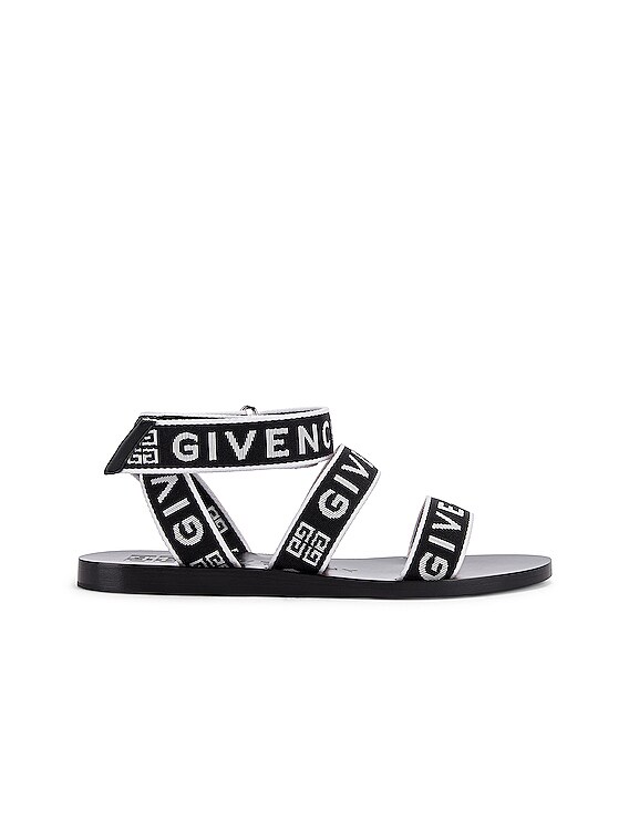 givenchy logo ankle strap sandal