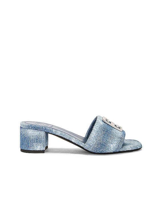 Givenchy Heel Mule 45 Sandal in Medium Blue FWRD