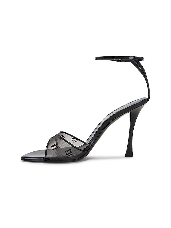 サンダル・ミュール GIVENCHY Black leather Stitch sandals (BE308JE20X 001) Givenchy Stitch Sandal in Black | FWRD