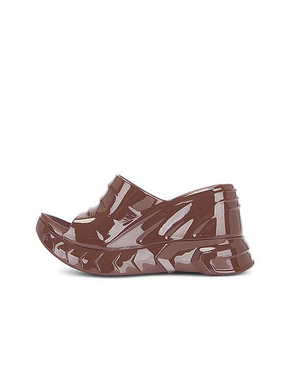 Givenchy Marshmallow Wedge Sandal in Chocolate | FWRD