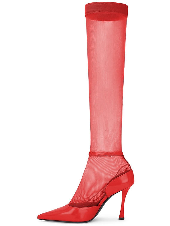 Givenchy Show Stocking Pump in Red | FWRD