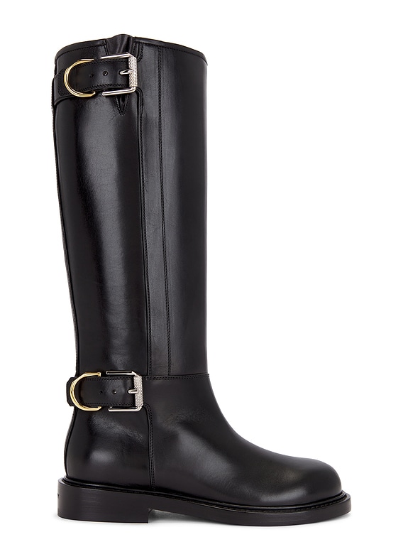 Givenchy Voyou Flat Boot in Black | FWRD