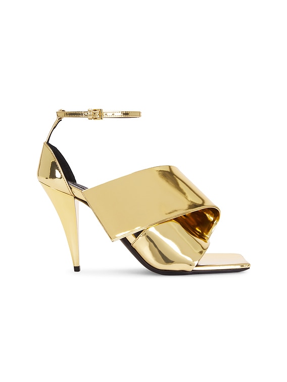 Givenchy Twisted Ribbon Sandal in Golden | FWRD