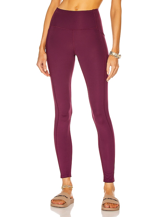 Girlfriend Collective Plum High-Rise Pocket Legging — Meadow Collective
