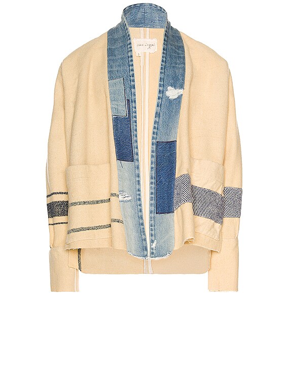 Greg Lauren US Navy Blanket GL1 Jacket in Ivory | FWRD