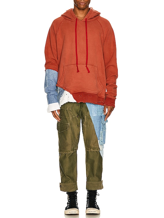 Greg Lauren Cargo Pant in Army & Indigo | FWRD
