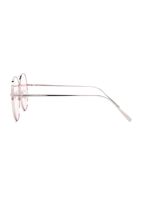 GENTLE MONSTER　RANNY RING　サングラス　ピンクレンズ Gentle Monster Ranny Ring Sunglasses in Silver Titanium