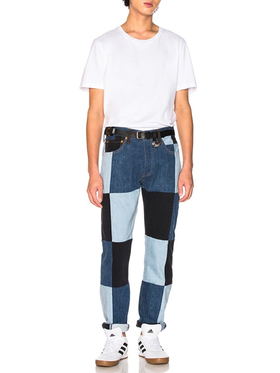 Gosha Rubchinskiy x Levi's Patchwork Pant in Blue | FWRD