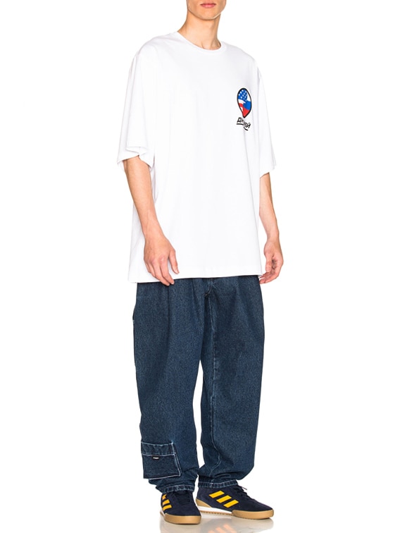 Gosha Rubchinskiy Carpenter Denim Pant in Bleach Blue | FWRD