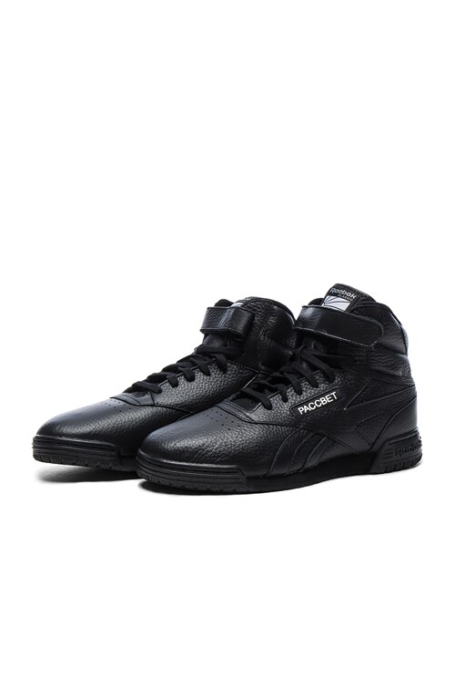 Gosha Rubchinskiy x Reebok Leather Classic High Sneakers in Black