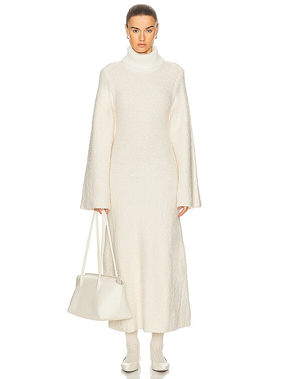 backless ivory dress EDEN High Neck Satin Gown