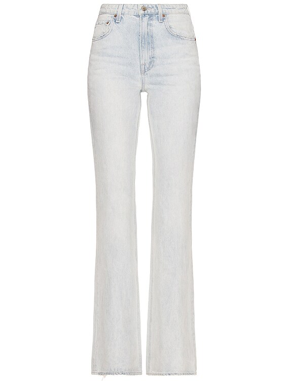 GRLFRND Melanie High Rise Flare in Bell Rock | FWRD