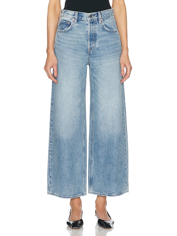 【HI FI FNK】Mori Lace Wide Denim JXTOKYO WIDE FOLD HW JEANS DNM LN