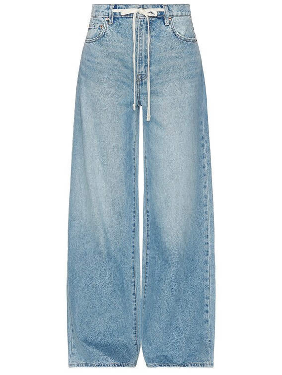 GRLFRND x Maggie MacDonald Lucia Drawstring Baggy Wide Leg Jeans