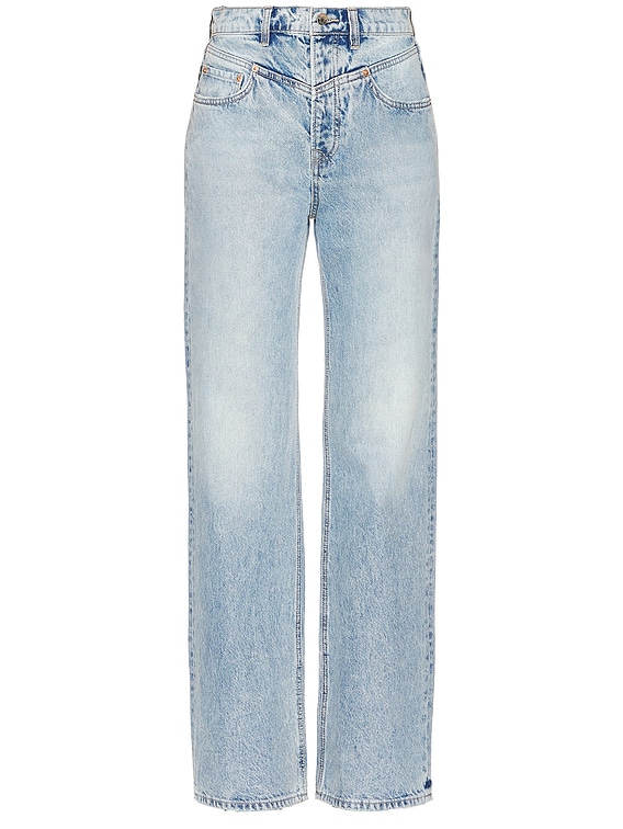 GRLFRND Katya Seamed Loose Wide Leg Jeans in Azusa | FWRD
