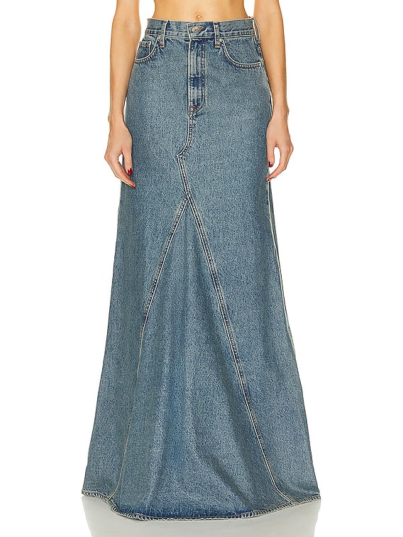 GRLFRND Fiona Godet Maxi Skirt in Inwood Hill