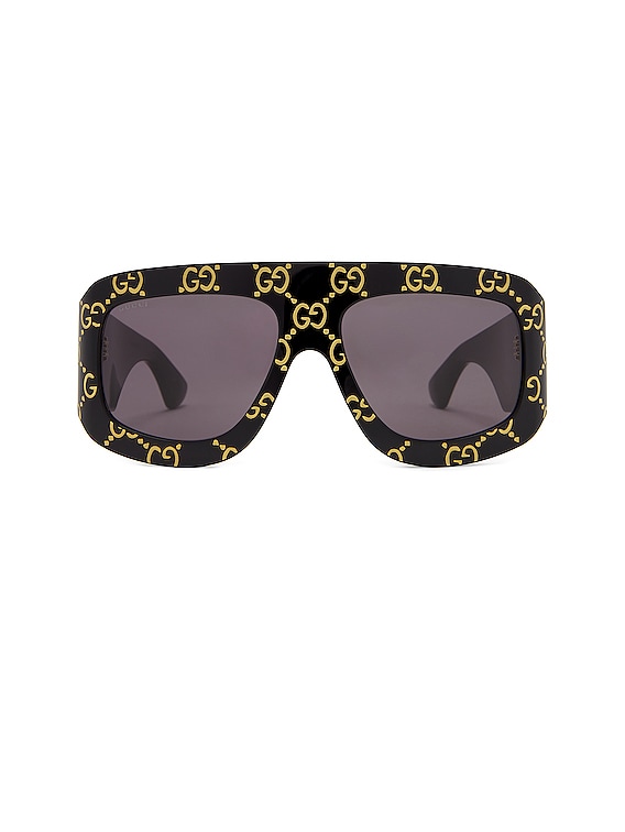 GG-monogram square-frame sunglasses