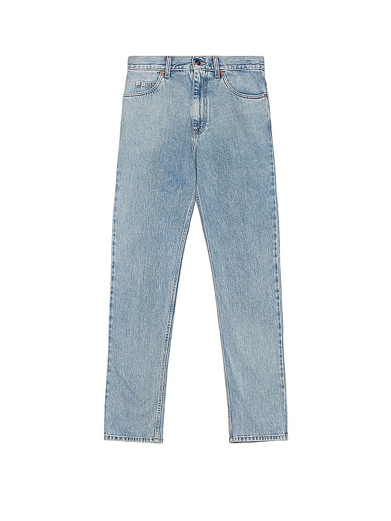 ボトムスその他 GUCCI Light blue jeans in faded denim Gucci Washed Denim Jeans in Light Blue | FWRD