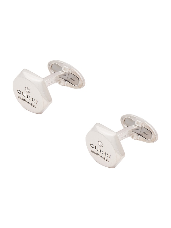 GUCCIグッチ シルバー　カフリンクス　❤︎ Gucci カフリンク - Silver | FWRD