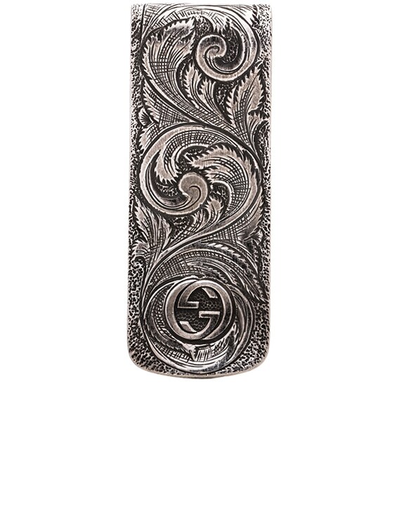 Gucci Feline Head Money Clip Silver in Sterling Silver - US