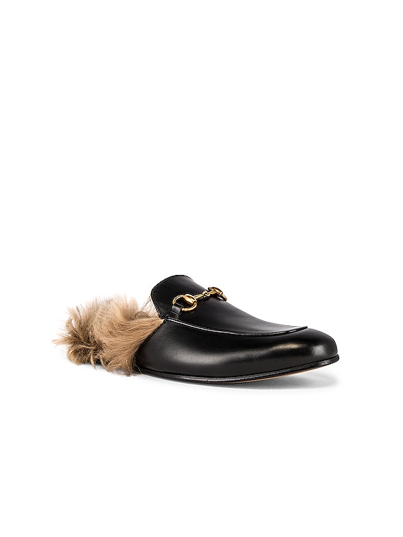 Gucci Betis Glamour Mule in Black Natural FWRD