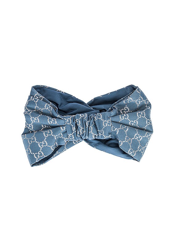 Gucci GG Headband in Periwinkle & Light Grey | FWRD