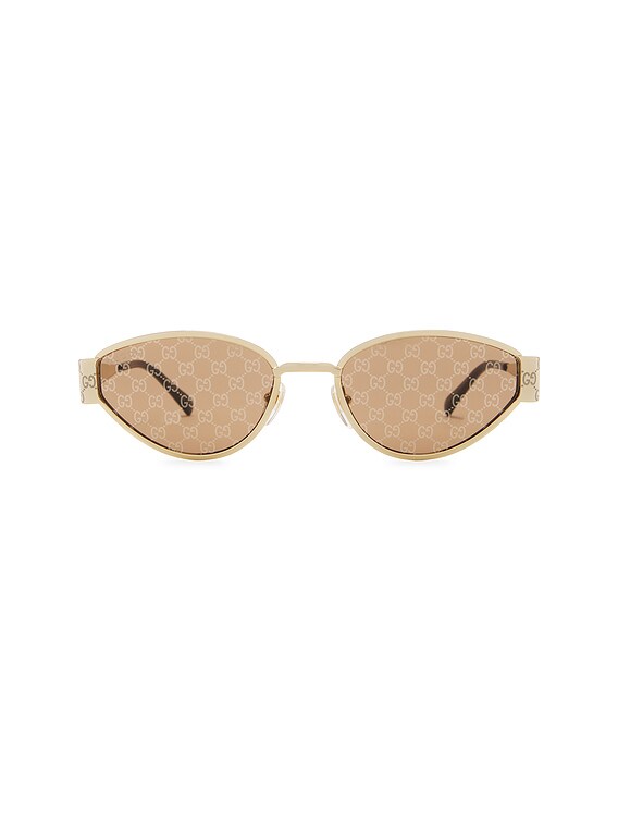 サングラス GUCCI Oval gold/brown sunglasses GUCR-WG77_V1.jpg