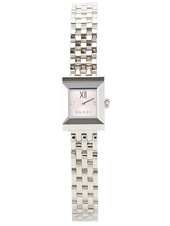 グッチ G-フレーム スチール G-Frame watch, 14x18mm in steel | GUCCI® US