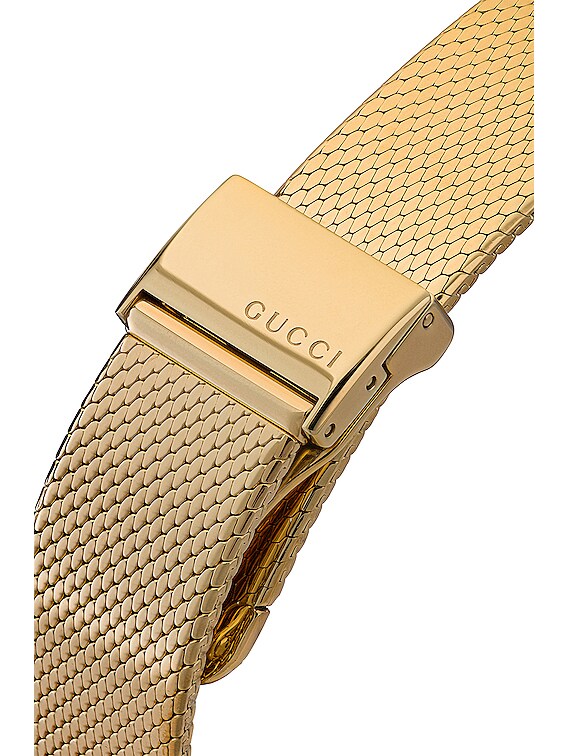 Gucci watch shop mesh band