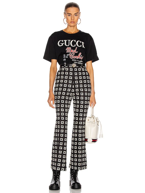 GUCCI Mad Cookies ブラックパーカー WMNS) Gucci Mad Cookies Embroidered Hoodie 'Black' 615061-XJC0C-1082