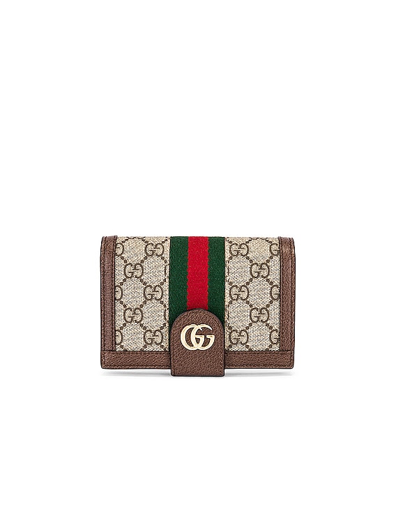 Gucci Beige GG Supreme Canvas Passport Holder Gucci