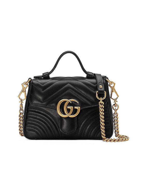 marmont 2.0 leather top handle bag