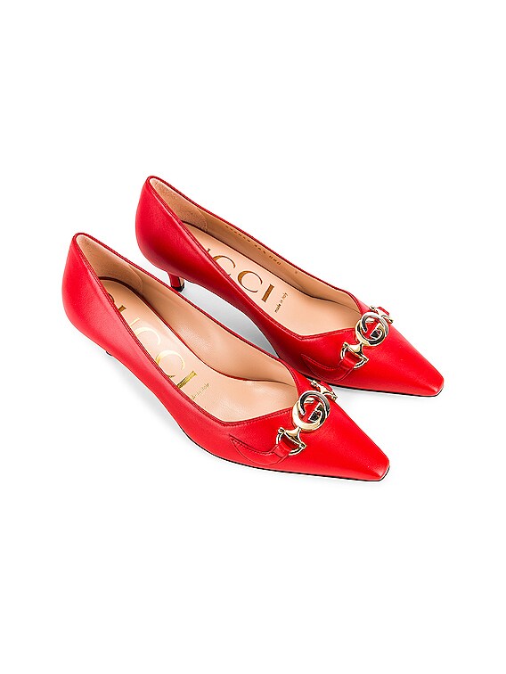 gucci low heel pumps