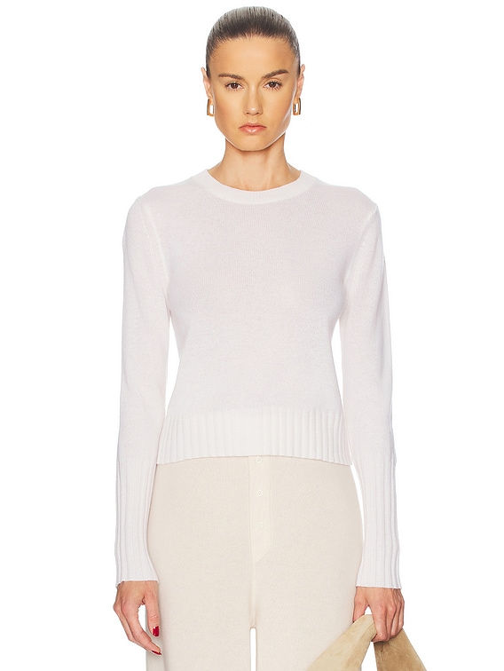 Shrunken Crew Cashmere Sweater