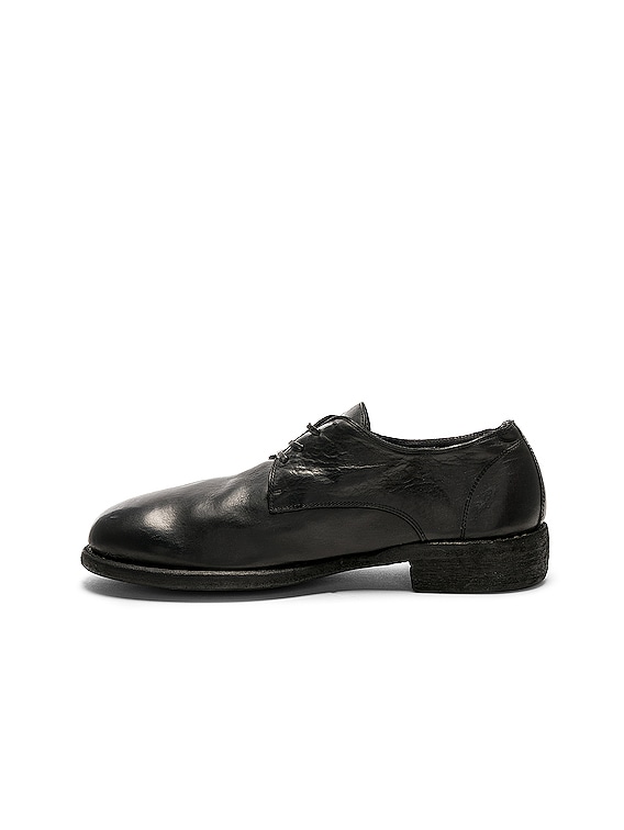 Guidi Full Grain Leather Donkey Classic Derbies in Black | FWRD