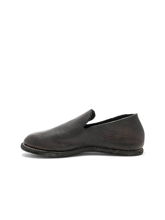 Guidi Calf Full Grain Slip On in Black | FWRD