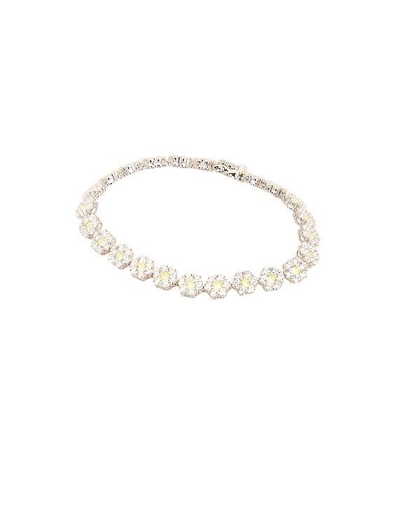 Hatton Labs Daisy Tennis Bracelet in Silver | FWRD Hatton Labs Daisy Tennis Bracelet in Silver | FWRD
