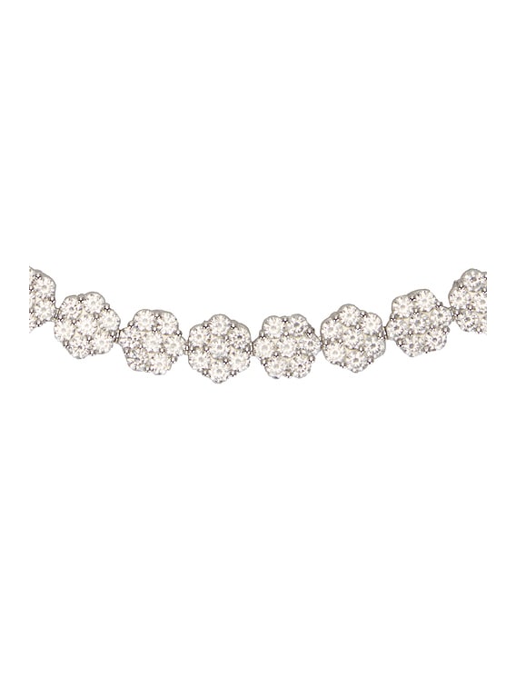 Hatton Labs Daisy Chain Tennis Necklace in Sterling Silver